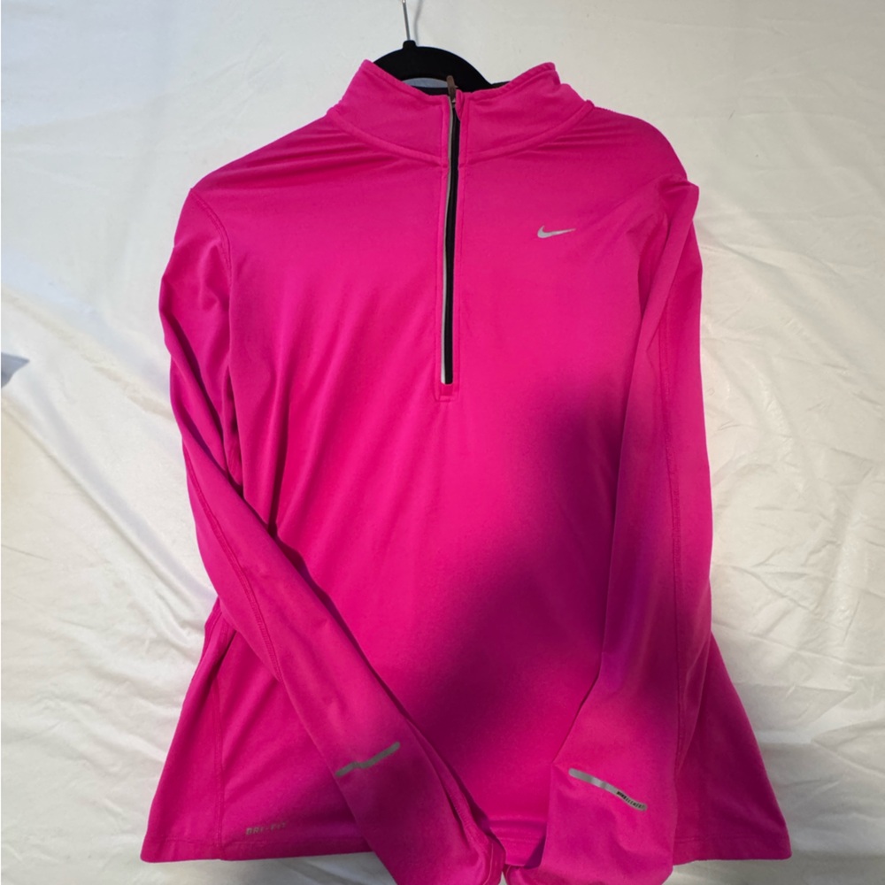 Nike Women's Vibrant Pink Pullover Dri-Fit Shirt